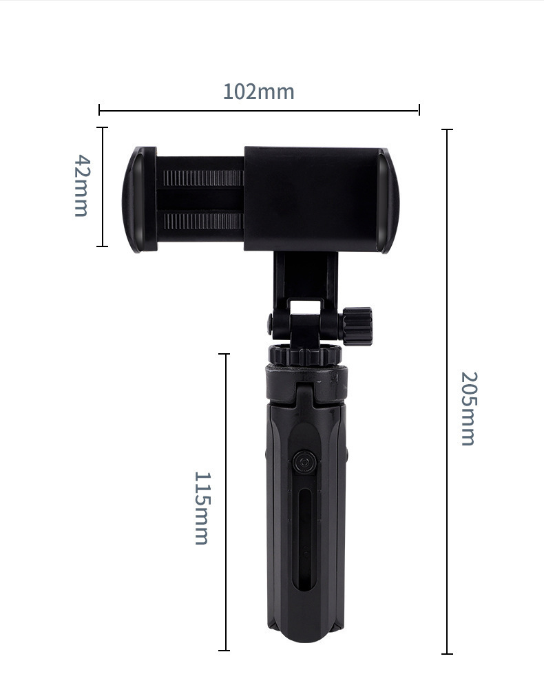 Rotation Telescopic Mini Tripod 360 Degree Adjustive Portable Monopod Holder Mobile Phone Live Self Shooting Small Video Tripod