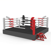 Anneau de boxe personnalisé, en toile, pour compétition d'entraînement MMA thaïlandaise, vente en gros,