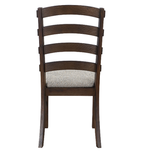 Chaise de salle à manger moderne en tissu gris imperméable (lot de 2) pour la maison, le bureau et l'appartement - Product Image 4