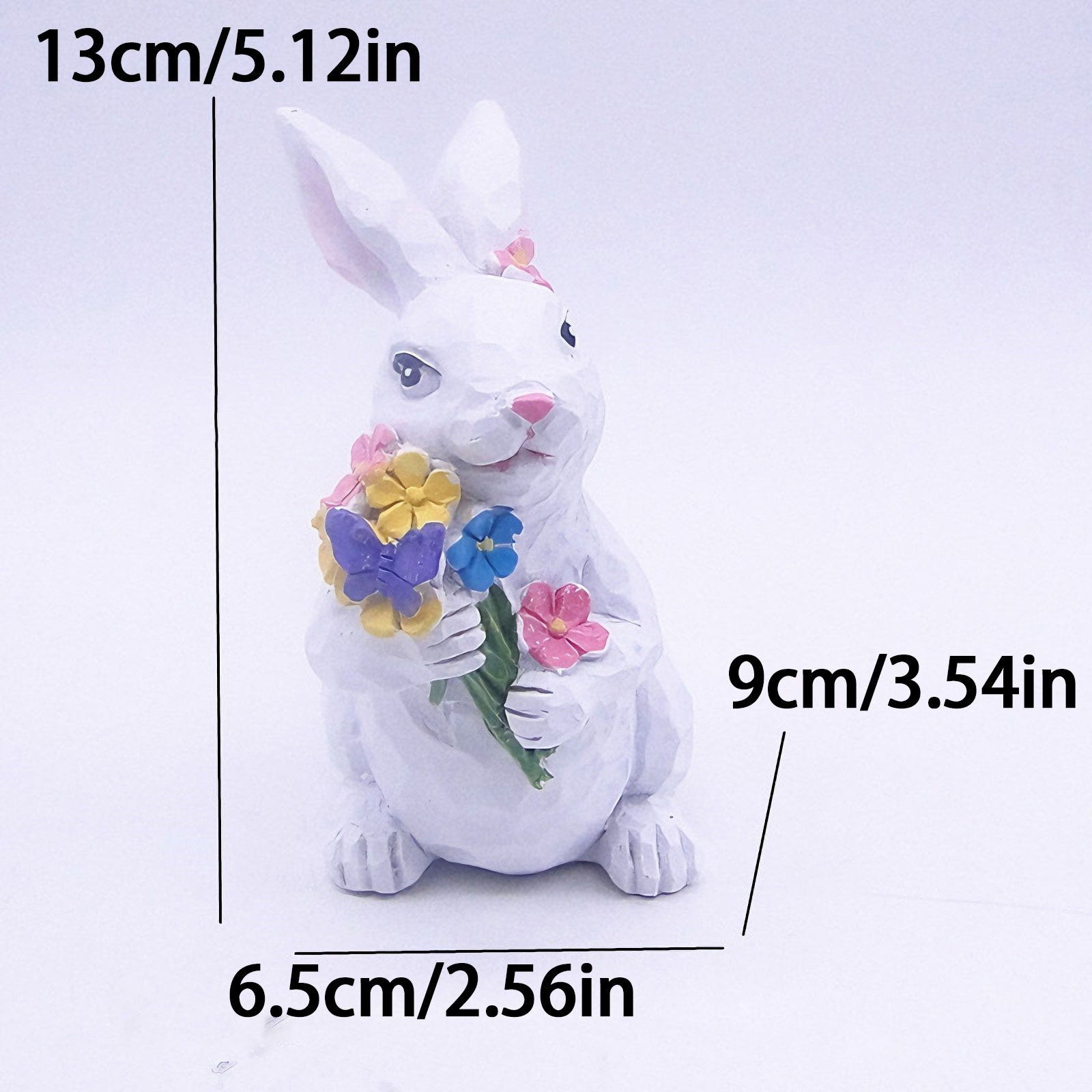 กระต่าย+ช่อดอกไม้