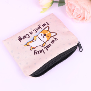 Tùy chỉnh Bông Du Lịch vệ sinh cá nhân Túi Đồng Xu Túi biểu tượng dây kéo đồng xu túi ví vải không Ví Silicone đồng xu Túi vải túi - Product Image 5