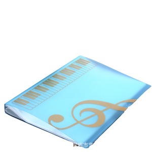 A4 Music Sheet <b>Folder</b> PP Elastic Closure Opaque Lamination Printing Piano Score Holder 80 Pages Colorful <b>File</b> Organizer - Product Image 2