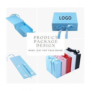 Tùy Chỉnh Phẳng Gấp Hộp Quà Tặng Rỗng Lớn Trang Trí Hộp Quà Tặng Với Nắp Từ Tính Cho Đám Cưới Bên Phù Dâu Đề Nghị Hộp - Product Image 2