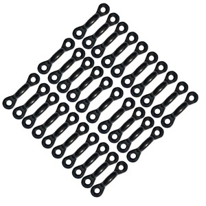 Hebilla de barra de plástico negra, duradera, para exteriores, accesorio para bote, kayak, paquete de 24 - Product Image 3