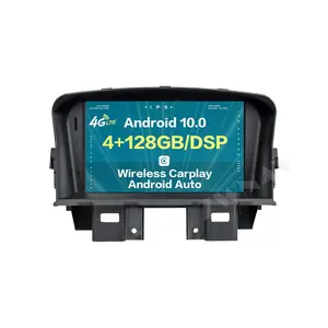 Kit multimídia automotivo android, com rádio, player multimídia para chevrolet cruze 2008-2012, estéreo px6, unidade principal de navegação gps, carplay dsp