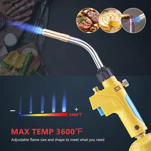 Copper Pipes Propane Torch Trigger Start Mapp Gas Torch HVAC Soldering Brazing Torch