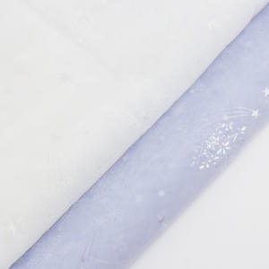 <span class=keywords><strong>Tissu</strong></span> de tulle à fleurs de neige 100% en nylon souple de haute qualité pour robe d'enfants - Product Image 2