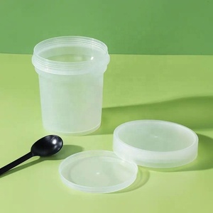 Food Grade PP Ice Cream Containers 100ml 200ml 300ml 500ml Heat Resistant Pudding Jars with Leakproof Cap - Product Image 5