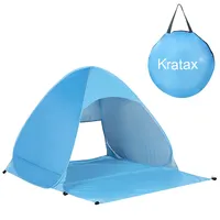 Kratax Pop Up Beach Tentのため1-3 Person、Automatic Instant Beach Tent、Rated UPF 50 + UV Sun Protection