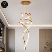 Grande Bulle LED Suspension Moderne Design Minimaliste pour Maison AC Plafond Télécommande pour Salon Chambre Escalier