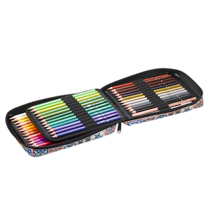 KALOUR 50 Set di matite colorate in cerniera borsa in Nylon con nucleo morbido piombo <span class=keywords><strong>e</strong></span> vibrante Multi <span class=keywords><strong>colore</strong></span> per schizzi di pittura <span class=keywords><strong>e</strong></span> colorazione - Product Image 5