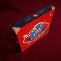 Boîte en carton à tiroir coulissant, estampage à chaud de luxe, emballage haut de gamme pour fruits, pommes, cadeaux sucrés, boîte en carton à ouverture par tirage