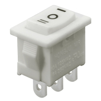 2pin/3pin 21x15mm Mini interrupteur à bouton-poussoir SPST 6A 250V AC interrupteur marche/arrêt interrupteur marche-arrêt à bascule