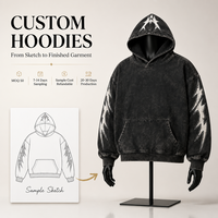 Sweat à capuche en molleton 100 % coton avec strass pour homme, imprimé vintage délavé, style streetwear, fabriqué par une usine OEM