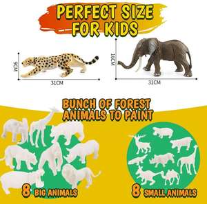 Vente chaude bricolage éducation jouet PVC matériel Animal sauvage artisanat Art <span class=keywords><strong>dessin</strong></span> peinture ensemble en gros enfants amusant et activité créative - Product Image 5