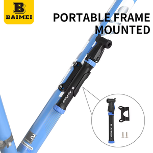 Pompe à main haute pression BAIMEI PA pour vélo, 120 PSI, durable, portable, pour vélos de montagne/route - Product Image 2