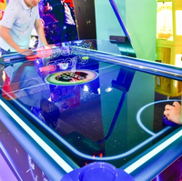 Machine de jeu de hockey sur air, table de hockey sur glace, machine de jeu d'arcade de hockey sur table en acrylique