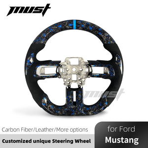 Accesorios Interiores de Fibra de Carbono Forjada Azul Personalizados para <span class=keywords><strong>Ford</strong></span> <span class=keywords><strong>Mustang</strong></span> S550 2015-2023, Volante <span class=keywords><strong>GT</strong></span> <span class=keywords><strong>350</strong></span> 500 <span class=keywords><strong>Shelby</strong></span> - Product Image 2