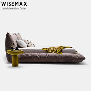 Кровать WISEMAX FURNITURE с большим изголовьем, кожаная, мягкая, с итальянской обивкой, мебель для спальни, роскошная современная кровать размера «<span class=keywords><strong>king</strong></span>-<span class=keywords><strong>size</strong></span>» - Product Image 6