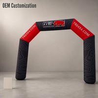 Arche publicitaire gonflable pour les organisateurs d'événements, avec logo de sponsor personnalisé, pour les événements sportifs et la promotion de courses