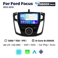 NaviFly Écran tactile Android QLED 4G LTE WIFI 1280*720 pour Ford Focus 2012-2018 Prise en charge de la sortie AV