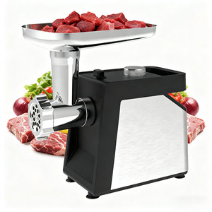 Machine à hacher la viande en acier inoxydable 1200W de qualité commerciale pour usage domestique et en restaurant, capacité de 3,1 à 5 kg/min - Product Image 1