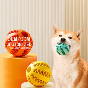 Venta al por mayor de accesorios de limpieza para mascotas ultra indestructibles bola cepillo de dientes tratar bola perros comida dispensadora entrenamiento masticar Juguetes - Product Image 1