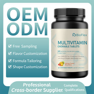 טבליות לעיסה multitamin עם ויטמין <span class=keywords><strong>c</strong></span> d e b6 b12 תיאמין ריבופלאבין ניאצין - Product Image 5