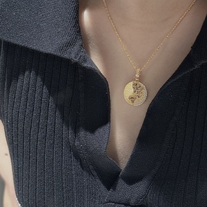 Pendentif en argent pur S925 avec un design minimaliste et scintillant, nouveau style chinois, bijoux de luxe en perles CNC de niche - Product Image 3