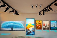 Design d'intérieur Tête intégrée COB LED 20W Taille du spot réglable Netteté Luminosité Exposition d'art de musée Lumière façonnable