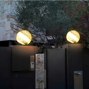 Lámpara <span class=keywords><strong>de</strong></span> <span class=keywords><strong>tierra</strong></span> moderna <span class=keywords><strong>de</strong></span> cristal para luces Led al aire libre en villas jardines y parques decoración al aire libre - Product Image 3