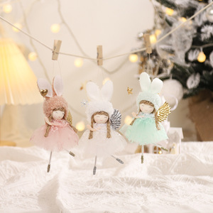 Small <b>Angel</b> Doll Pendants Christmas Tree <b>Ornaments</b> Gifts for Merry Christmas Decoration Supplies Navidad - Product Image 4