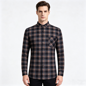 <span class=keywords><strong>Camicia</strong></span> Oxford <span class=keywords><strong>a</strong></span> <span class=keywords><strong>Quadri</strong></span> Foderata in Flanella per <span class=keywords><strong>Uomo</strong></span>, Calda e Spessa per Autunno e Inverno, Manica Lunga con Colletto Rovesciato per Papà di Mezza Età - Product Image 6