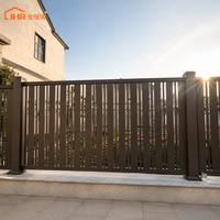Clôture de balcon en aluminium, panneau à lattes horizontales, revêtement en poudre, antirouille, résistant aux intempéries, écran extérieur