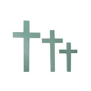 Material esencial en forma de cruz de espuma floral húmeda en stock listo para exportación para arreglos florales - Product Image 1