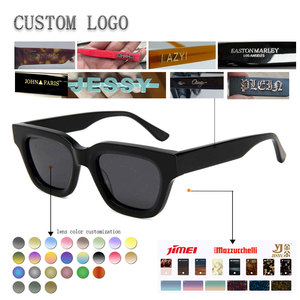 แว่นกันแดดทรงสี่เหลี่ยมแบบ unisex กรอบเต็มทรงกระดองเต่า ป้องกันรังสียูวี 400 สำหรับผู้ใหญ่ - Product Image 2