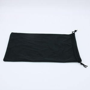 Sac de rangement noir pour lunettes avec cordon de serrage, étui rectangulaire souple, absorbant l'huile, anti-déchirure, pour accessoires de lunettes de ski - Product Image 1