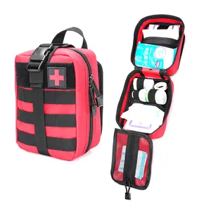 Premium 1000d China Supplier Men Gift Gadget Organizer Waist Pack Ifak-bag Bag Edc Tactical Utility Pouch Trauma Wholesale Black