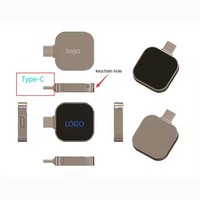Nuevo 8GB 16GB 32GB 64GB Teléfono inteligente Unidad flash USB Tipo C Luz LED Logotipo Colorido Disco de la Unidad de metal USB 3,0 Interfaz