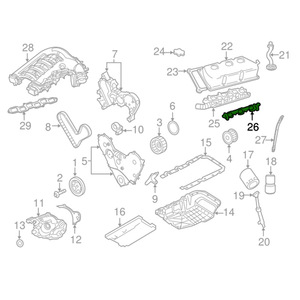 Junta de colector de escape Dodge 4663852AB de aluminio para Challenger Charger 2006-2011 - Product Image 3