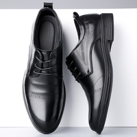 Chaussures habillées LST à empeigne en maille, semelle épaisse antidérapante, bout classique, design à lacets, polyvalentes pour le bureau