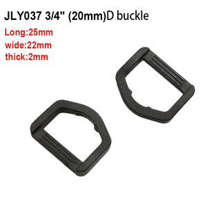 Anillo en <span class=keywords><strong>D</strong></span> de Alta Calidad, Resistente, Negro, de POM, Impermeable, Fuerte y Seguro, Engrosado, de 1 Pulgada - Product Image 2