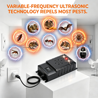 Répulsif anti-martres sans produits chimiques 3-en-1, alimentation électrique, non toxique, sans danger pour les animaux, lumière stroboscopique LED, marche/arrêt automatique pour véhicules, répulsif anti-souris