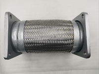 Tuyau flexible en acier inoxydable pour distribution de carburant, tube ondulé basse pression avec bride