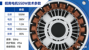 완난 모터 550W 삼상 비동기 모터 - Product Image 4