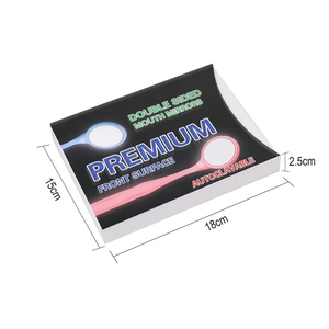 10 piezas/caja Espejos dentales individuales/dobles autoclavables de primera calidad para examen, reflector oral, blanqueamiento dental - Product Image 3