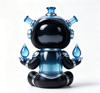 Figurine OEM personnalisée style technologique Zodiaque Verseau en PVC et ABS avec peluche douce et moelleuse, boîte mystère de collection, jouet artistique