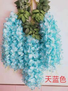 พวงดอกวิสทีเรียสีขาวประดิษฐ์แบบขายส่ง - ผ้าไหมรักษ์โลก คุณภาพสูง เหมาะสำหรับงานแต่งงาน คริสต์มาส และอีสเตอร์ - Product Image 4