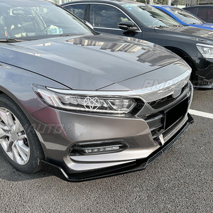 Gloss Black <b>Car</b> Front Bumper Lip Splitter <b>Diffuser</b> Tuning Body Kit Spoiler <b>for</b> Honda Accord Tenth Generation 2018 2019 2020 2021 - Product Image 2