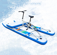 Vélo aquatique gonflable de haute qualité pour adulte, avec cadre en alliage d'aluminium et pneus en PVC, bateau de loisirs individuel
